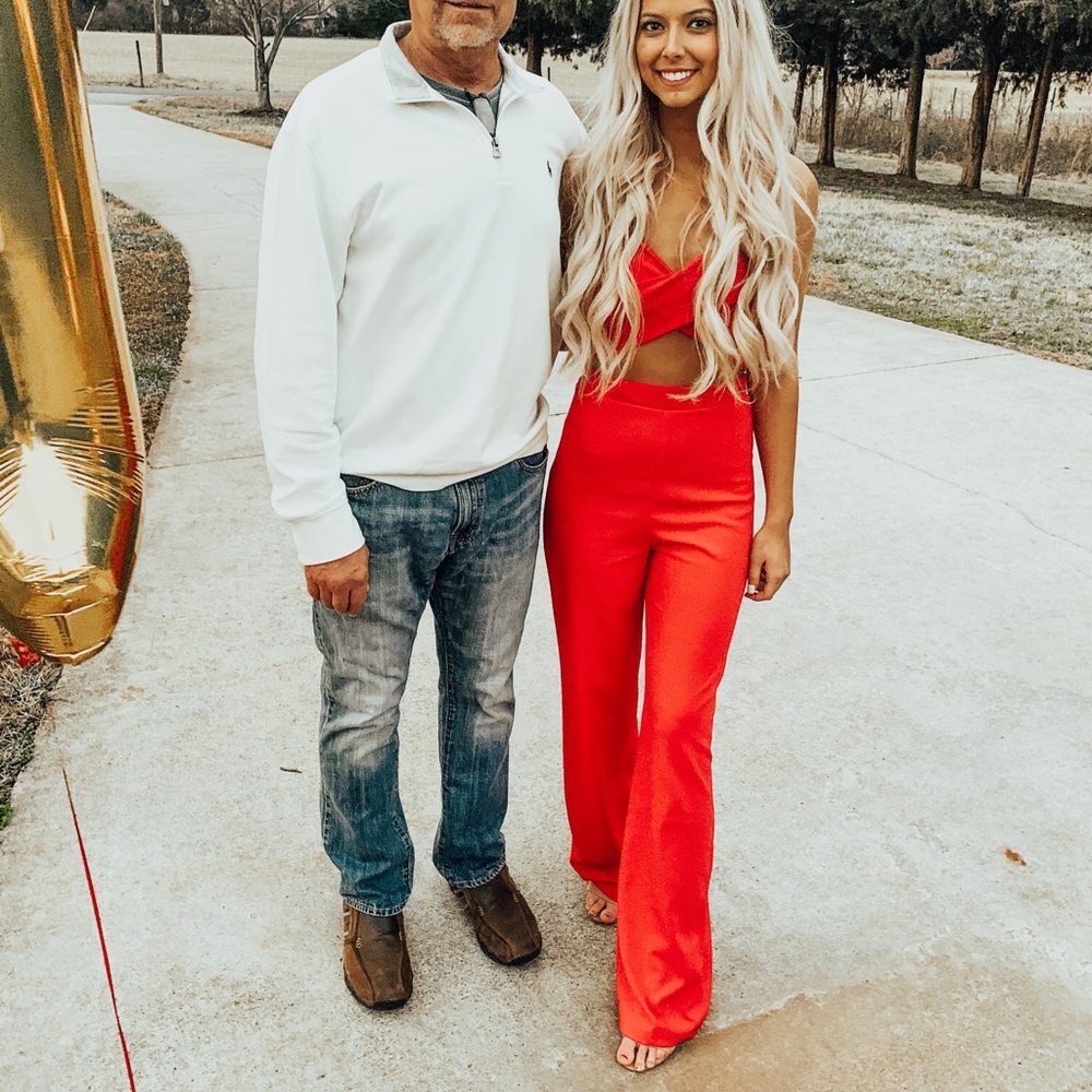 Red Two Piece Set